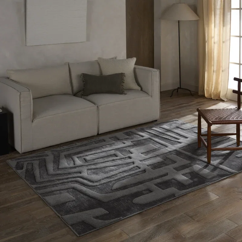 Tapete Cantera Textura Tridimensional en Gris