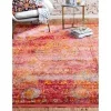 caribe floral en rojo