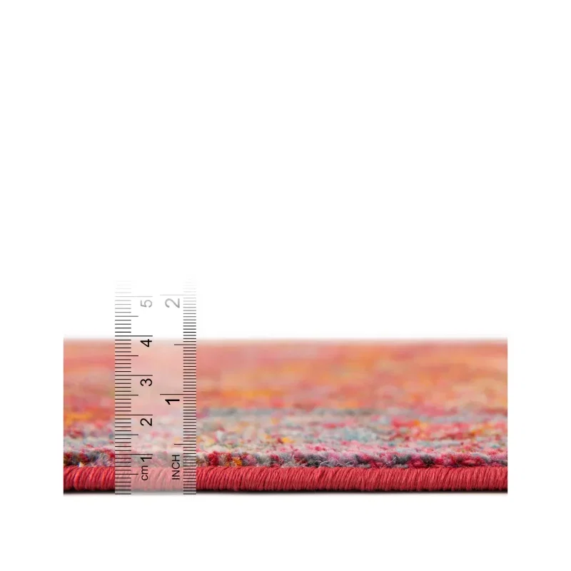 caribe floral en rojo