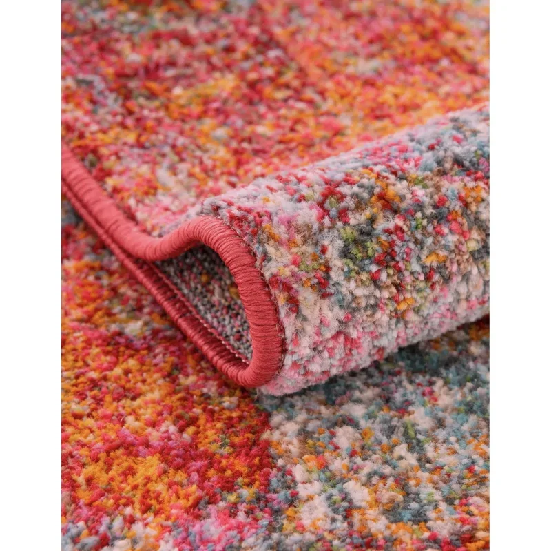 caribe floral en rojo