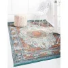 caribe medallon oriental en azul claro