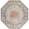 caribe medallon oriental en azul claro