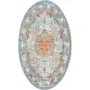 caribe medallon oriental en azul claro