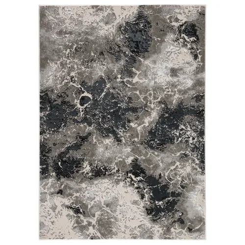Tapete Catálisis Abstracción Orgánica en Negro y Gris