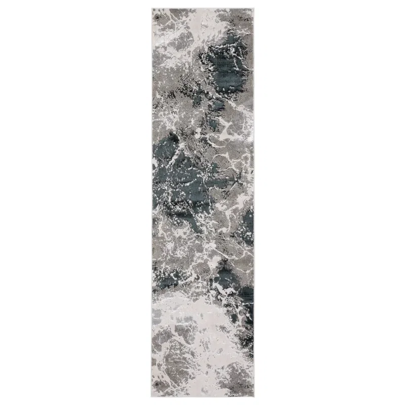 Tapete Catálisis Abstracción Orgánica en Negro y Gris