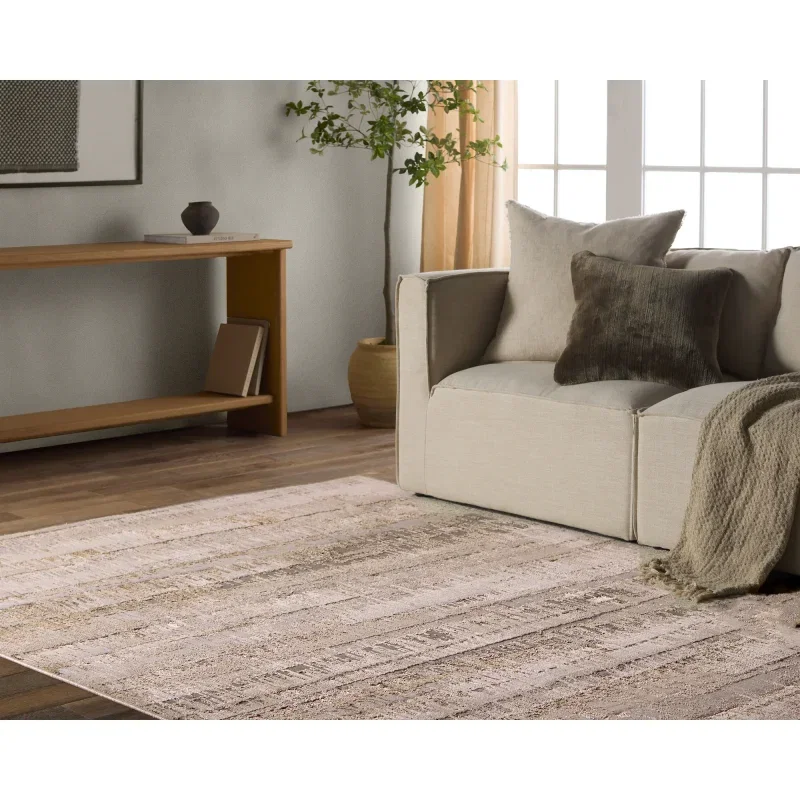 Tapete Catálisis Rayado Ombré en Taupe