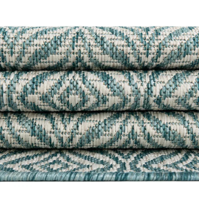 celosia exterior geometrico en aqua