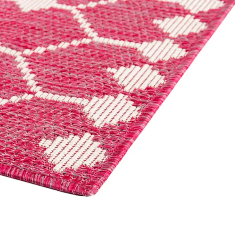 celosia exterior geometrico en magenta