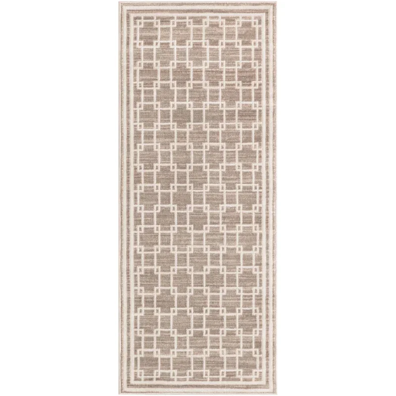 christie enrejado cuadrado en beige