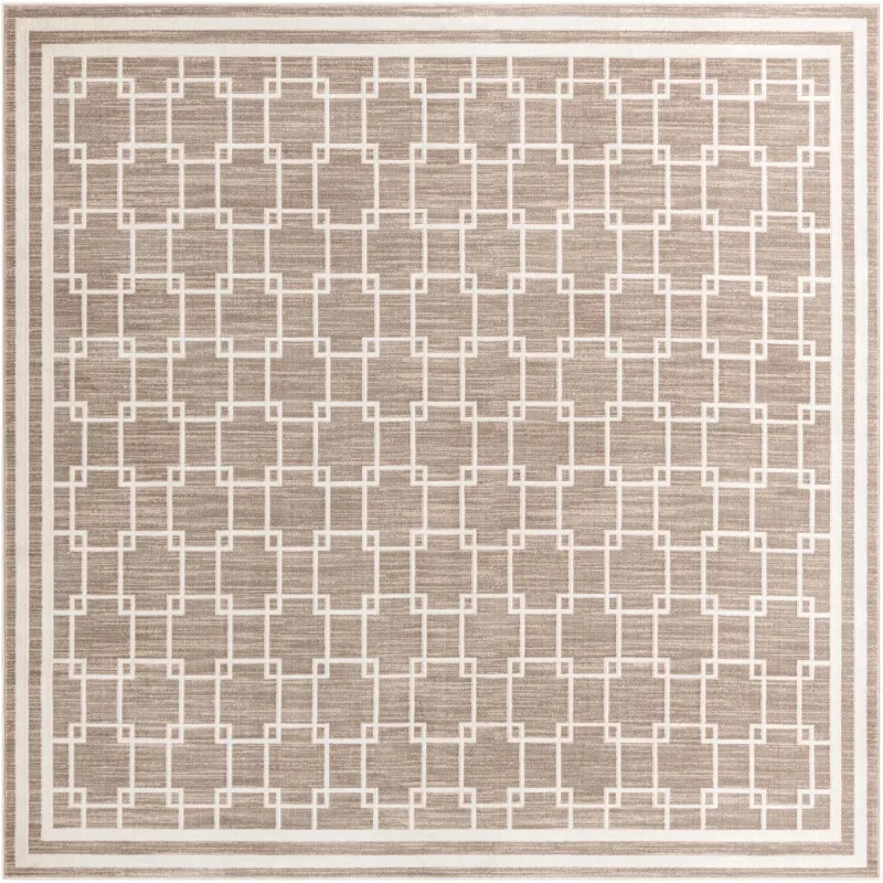 christie enrejado cuadrado en beige