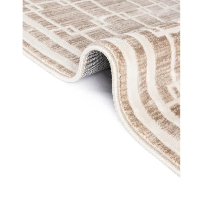 christie enrejado cuadrado en beige