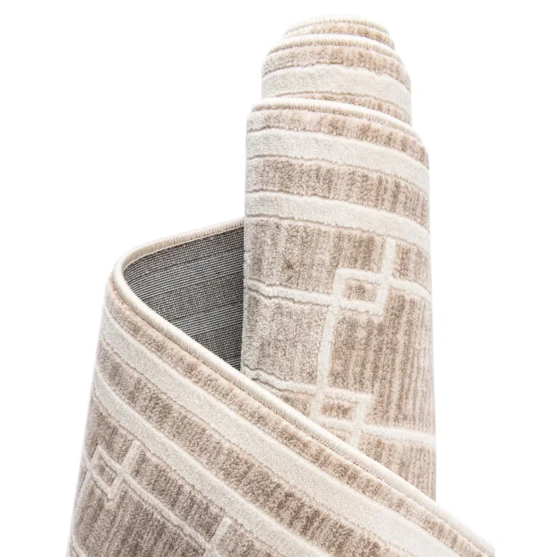 christie enrejado cuadrado en beige