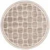 Tapete Christie Enrejado Cuadrado en Beige