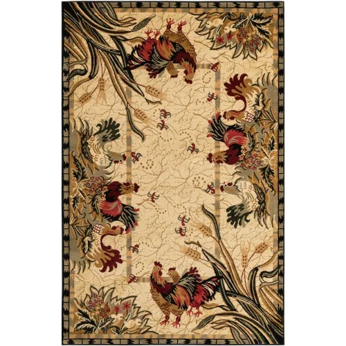 corral floral en crema