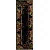 corral floral en negro