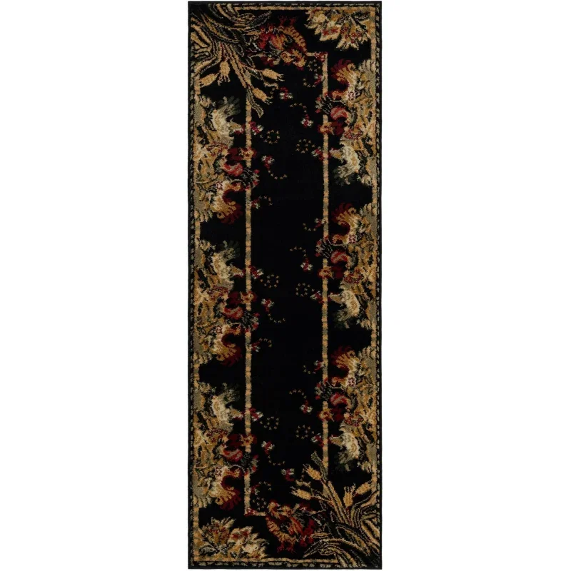 corral floral en negro