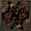 corral floral en negro