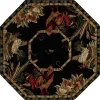 corral floral en negro