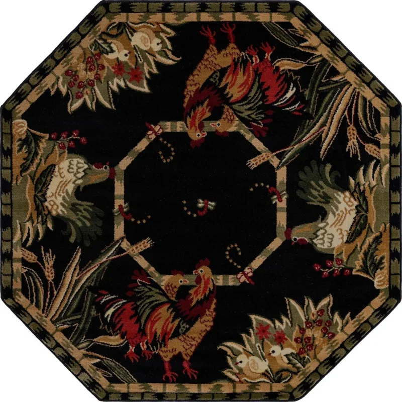corral floral en negro