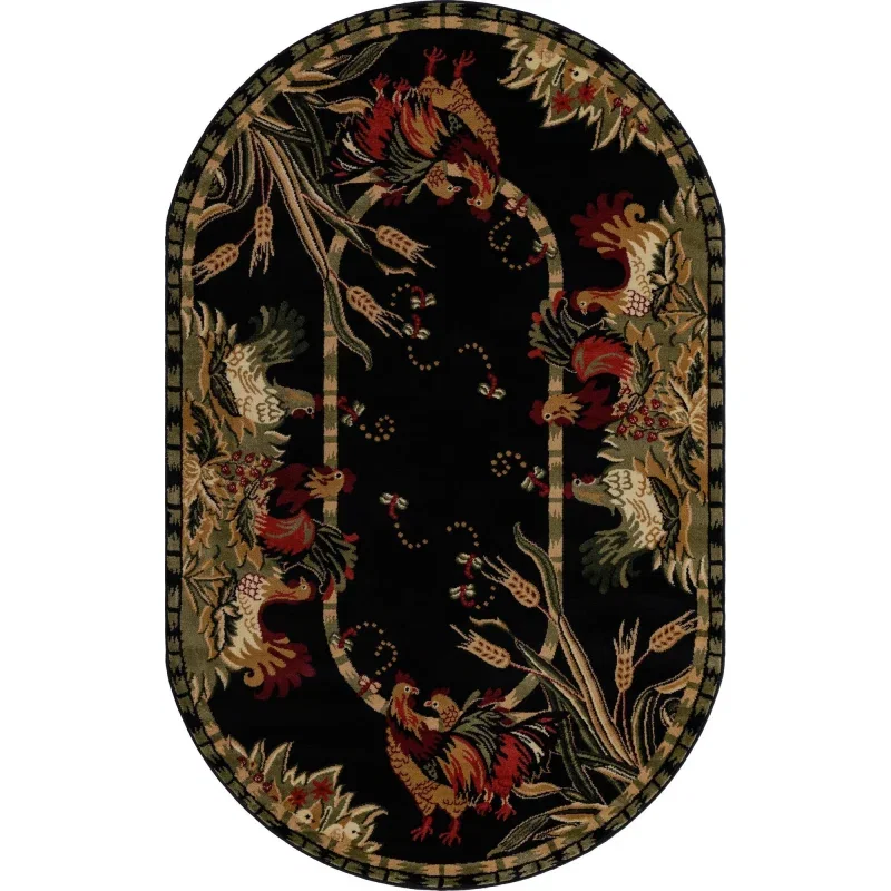 corral floral en negro