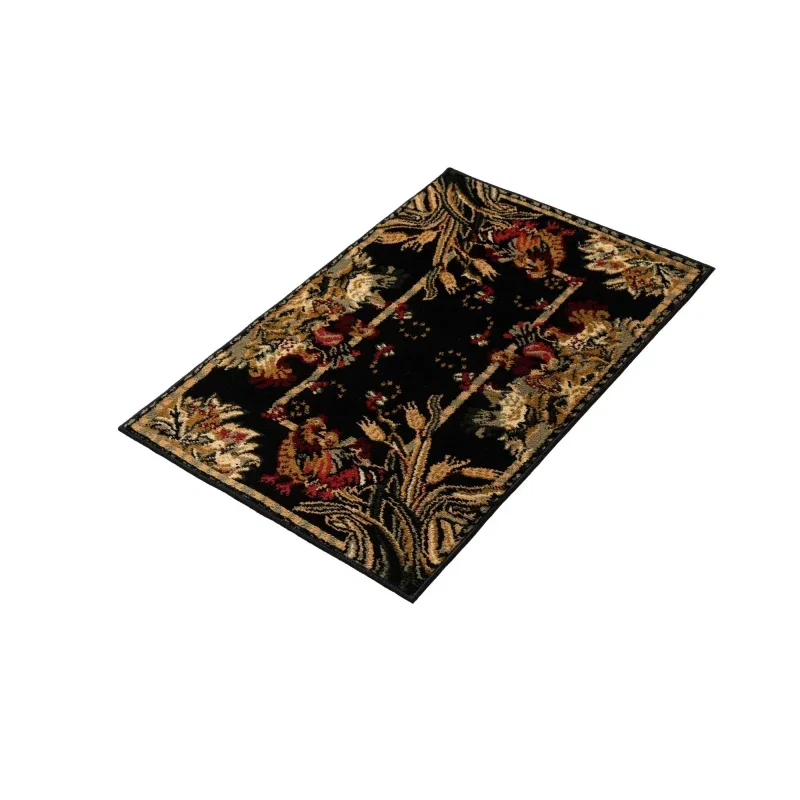 corral floral en negro