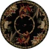 corral floral en negro