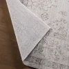 Tapete Dalia Floral Desgastado en Gris y Café
