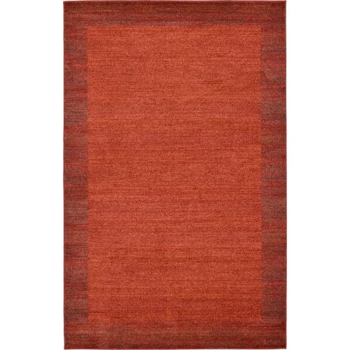 Tapete Dalma Bordeado Rojo