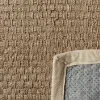 Tapete de Fibra Natural con Orilla Marfil