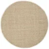 Tapete de Fibra Natural con Orilla Marfil