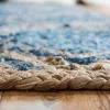 de trenzado rombos en azul y natural
