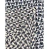 de yute trenzado escoces en azul