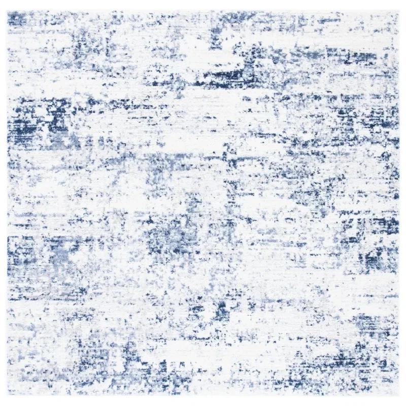 Tapete Emilia Neblina con Azul Marino