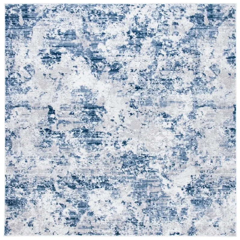 Tapete Emilia Nubes Grises con Azul Marino