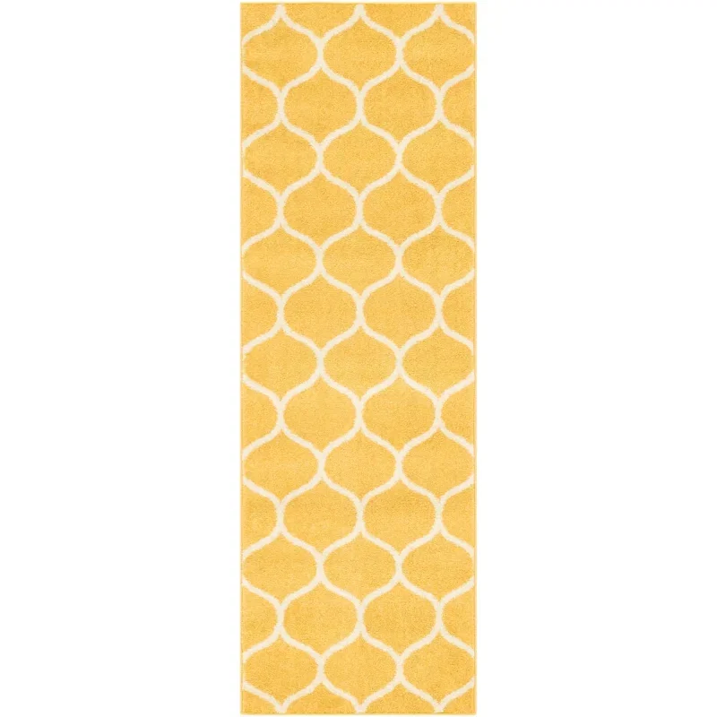 enrejado curvo en amarillo