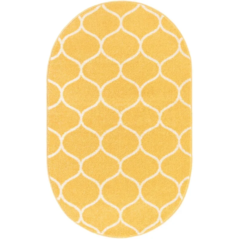 enrejado curvo en amarillo