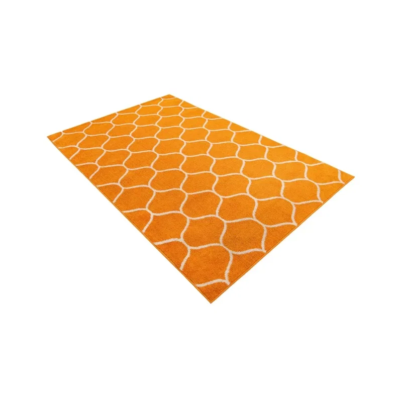 enrejado curvo en naranja