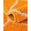 Tapete Enrejado Curvo en Naranja