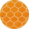 enrejado curvo en naranja