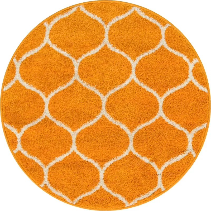 enrejado curvo en naranja