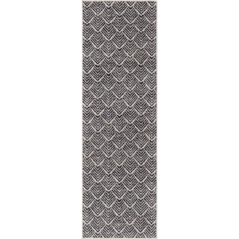 enrejado ecologico geometrico en gris y marfil