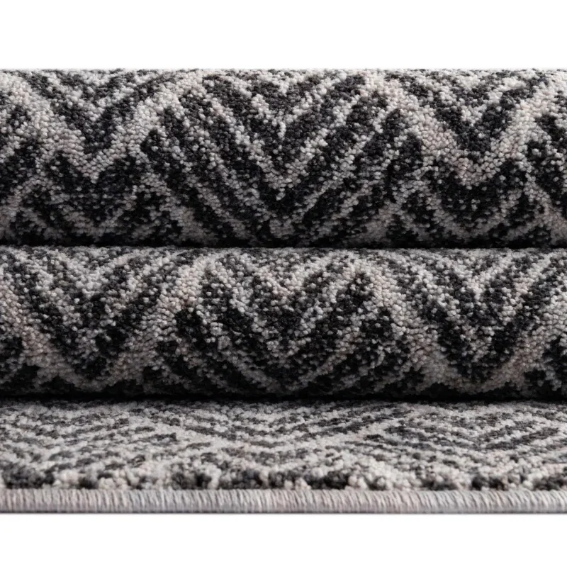 enrejado ecologico geometrico en gris y marfil