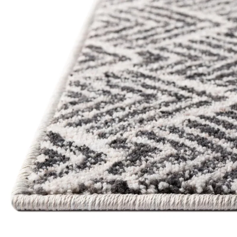 enrejado ecologico geometrico en gris y marfil