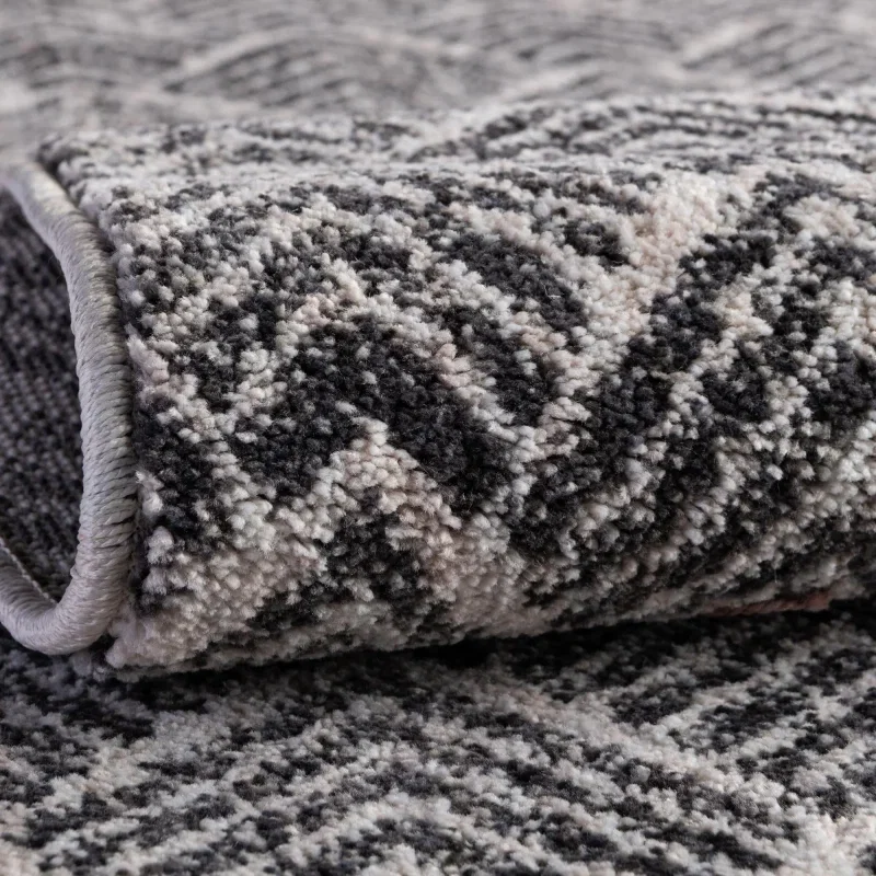 enrejado ecologico geometrico en gris y marfil