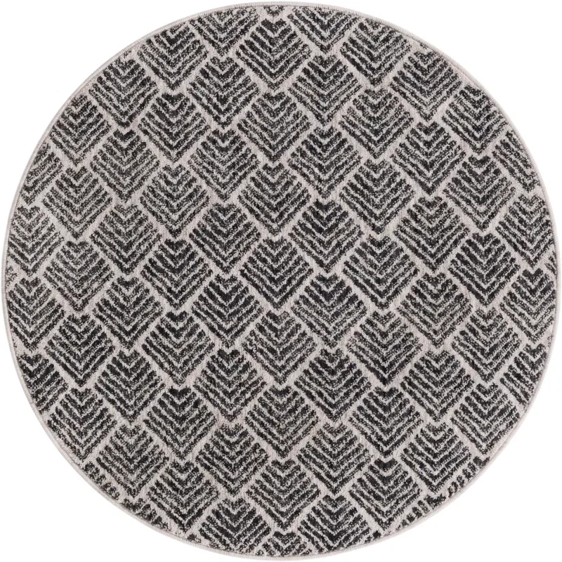 enrejado ecologico geometrico en gris y marfil