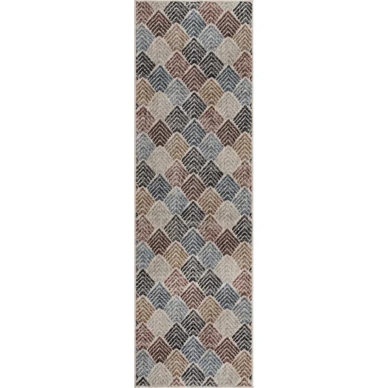 enrejado ecologico geometrico en multicolor