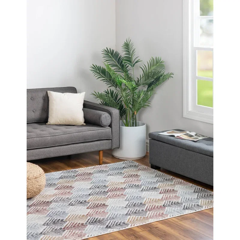 enrejado ecologico geometrico en multicolor