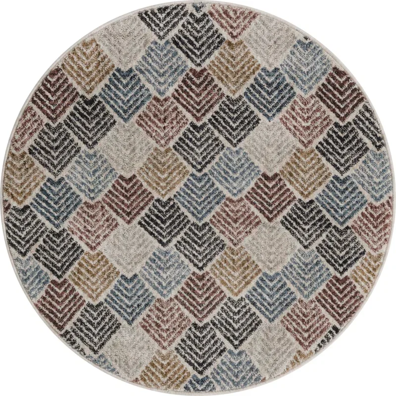 enrejado ecologico geometrico en multicolor