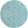 enrejado geometrico en azul claro