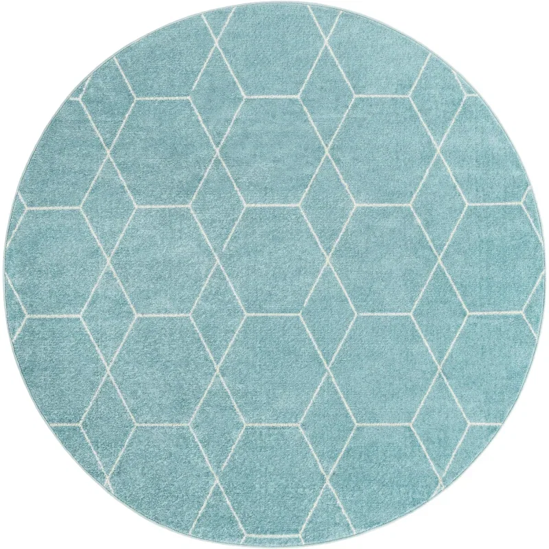 enrejado geometrico en azul claro